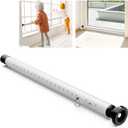 Abiglifty Sliding Door Security Bar, 17-50 Inch Adjustable Heavy Duty Sliding Glass Door Security bar with Rubber Tips for Windows, Home, Apartment & Travel (White)