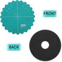 IMIKEYA Rotating Cutting Mat for Quilting - Self-Healing Rotary Mat Ideal for Sewing and Craft Projects Durable and Lightweight Design for DIY Lovers