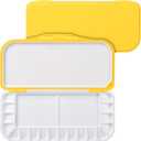 Mr. Pen- Airtight Watercolor Palette with Lid, Yellow, 18 Wells and 2 Mixing Areas, Empty Watercolor Palette, Paint Pallet with Lid, Folding Paint Tray