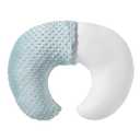 Nursing Pillow and Positioner, Breastfeeding, Bottle Feeding, Baby Sitting Support with Removable Ultra Soft Cover, Tummy Time Support for Baby Boys and Girls (Cloud Blue)
