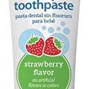Pack Of 3 Dr. Brown’s Fluoride-Free Baby Toothpaste, Infant & Toddler Oral Care, Strawberry, 1-Pack, 1.4oz/40g, 0-3 years