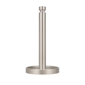 Ivilon Paper Towel Roll Stand - Steady and Easy Tear - Fits All Paper Towel Rolls - Brushed Nickel