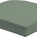 Arden Foam Outdoor Round Back Seat Cushion Kit, 20 x 19, Made with ProFoam, Rain-Proof, Fade Resistant, Sage Green Texture