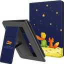 Ayotu Stand Case for 6.8'' Kindle Paperwhite- with Auto Wake/Sleep, Premium PU Leather Cover with Hand Strap, Only for Kindle Paperwhite 11th Generation 2021 and Signature Edition, The Boy and Fox