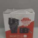 Collapsible Cup for Traveling, 20 OZ 600ml Large Silicone Folding Camping Mug, Leak Proof BPA Free Portable Reusable Bottle for Coffee, Tea, Water, Camping, Hiking, Outdoor (Black)