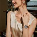 STIROLL Thin Replacement Band Compatible for Apple Watch 38mm 40mm 41mm 42mm(Series 11 10), Stainless Steel Metal Wristband Women Men for iWatch Ultra SE Series 9 8 7 6 5 4 3 2 1, Rose Gold