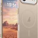 SUPFINE Magnetic for iPhone Air Case (Compatible with MagSafe)(Military Grade Drop Protection) Slim Translucent Matte Shockproof with Anti-Fingerprint Phone Cover for 17 Air,Desert Gold