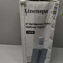 Linenspa 2 Inch Gel Memory Foam Mattress Topper, Cooling, Twin XL Size
CertiPUR-US certified, Cooling gel infusion, Plush pressure relief, Fits under standard fitted sheets, Expands in 24-48 hrs