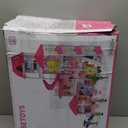 Doloowee DIY Dolls House for Girls - 4-Level 10-Room Villa with 2 Dolls, 4 Dogs & Rich Accessories, DollsHouse Toys for Kids 4-8 Years Old