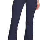 Houmous S-XXXL 29''31''33''35'' Inseam Women's Cotton Bootcut Pants Inner Pocket, Medium