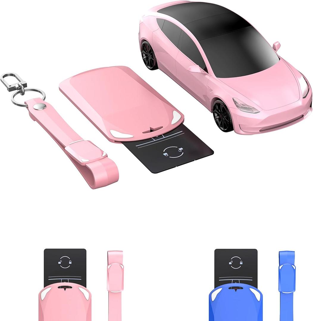 Key Card Holder for Tesla: 2Pack Silicone Card Key Holder Soft Card Key Cover for Tesla Model Y 3 S X Accessories