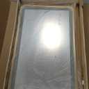 24"x32" Gold LED Mirror for Bathroom, Metal Frame Metal frame Rectangle Mirror with Rounded Edges, Stepless Dimmable Wall Mirrors with Anti-Fog, IP65 Waterproof, UL-Listed(Horizontal/Vertical)