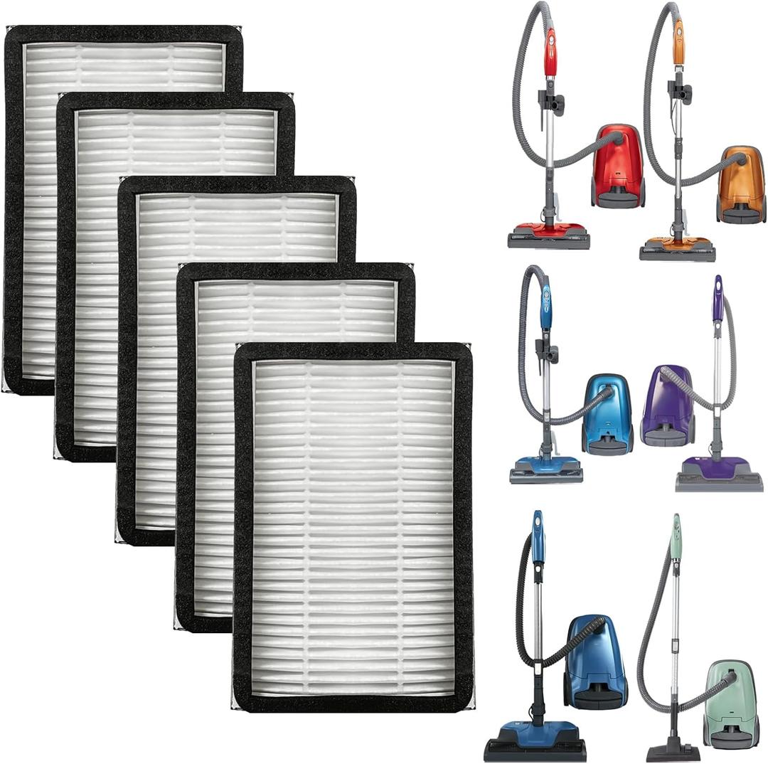 5 Pack K3040 HEPA Replacement Filter Replacement for Kenmore Canister Vacuum Cleaners 81214, 81414, BC2005, BC3005, BC3002, BC4002