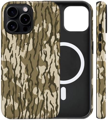 flewfun Magnetic for iPhone 14 Plus Case Camo Phone Case, Shockproof Slim Soft TPU and Hard PC Protective Cases Compatible with MagSafe Protective Designed for Boy Men Women