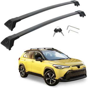Roof Rack Crossbars Replacement for Toyota Corolla Cross 2022-2025 Max 260 LB Loading Weight Aluminum Body with Anti-Theft Lock Mechanism (NOT FIT L/Hybrid) Roof Rack Crossbars Replacement for Toyota Corolla Cross 2022-2025 Max 260 LB Loading Weight Aluminum Body with Anti-Theft Lock Mechanism (NOT FIT L/Hybrid)