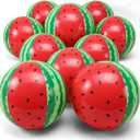 12 Pack 12'' Watermelon Beach Balls Bulk Inflatable Beach Ball Swimming Pool Toys for Summer Games Hawaiian Luau Tropical Theme Birthday Party Supplies Favors Decorations