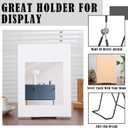 6 Pack 9.17 Inch Large Metal Book Stand for Display Adjustable Display Holder Easel Collector Stand for Home Office Back to School Books Frames Comic Plates Album CD Magazine