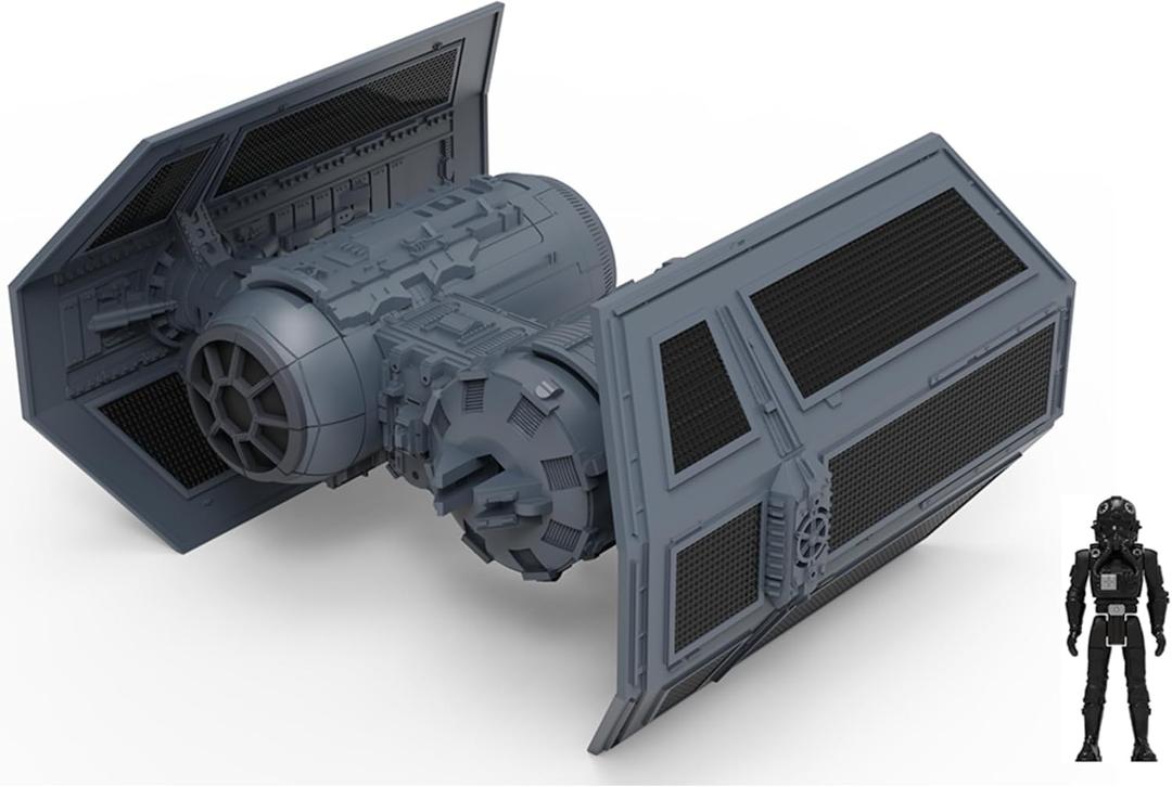 Star Wars Micro Galaxy Squadron TIE Bomber (Armada Edition) - 5-Inch Vehicle with Dual Cockpits, Bomb Bay, and 1-Inch Micro Figure Accessory
