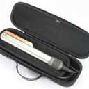 RAIACE Hard Storage Case Compatible with dyson Airstrait Straightener, Travel Carrying Bag. (case only). - Black(Black Lining)