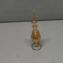 NileCart Set of 12 Egyptian Perfume Bottles Wholesale Mix Collection hand Blown Decorative Bottles 2-5 in with handmade golden Egyptian decoration for Perfumes & Essential Oils.