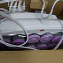 Conair Hot Rollers for Long, Medium & Short Hair, 12 Ceramic Flocked 1-Inch and 1-Inch Heated Hair Rollers with Clips, Hot Curlers for Women, Volume & Curls