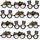 KatchOn, 2026 Glasses New Years - Pack of 12 | Happy New Year Eyeglasses 2026 for New Years Eve Party Supplies 2026 | NYE Party Glasses | Happy New Years Decorations 2026 | NYE Decorations 2026