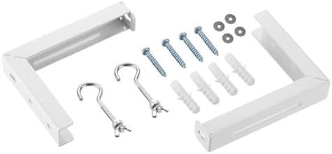 Universal Bracket Projector Screen Hanger Adjustable Ceiling Mount for Projector Screens L Shape Holder with Hooks