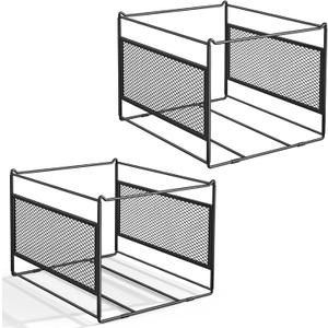 Hanging File Folder Frame for Legal and Letter Size,Hanging File Organizer Holder Rack Hanging Folder Rails for Filing Cabinet Desk Drawer,15.2" L x 12.4" W x 10.5" H,2 Pack