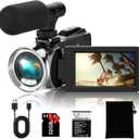 Video Camera Camcorder FHD 4K 36MP Vlogging Camera for YouTube Video Recorder 3.0" 270 Degree Rotation Screen Video Cameras for Filming with Microphone,32GB SD Card (Black)