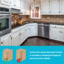 50 Pack 25 Pairs Black Semi Wrap Cabinet Hinges - 1/2 inch Overlay Self Closing Kitchen Cabinet Hinges, Modern/Contemporary/Industrial Style, Metal Material, Painted Finish