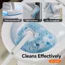 White Plastic Mini Trash Can, Toilet Cleaner Stick, Toilet Brush Holder, 36 Refills, 2-Gallon Trash Can with Pop-Out Lid, Suitable for Bathrooms and Small Toilets.