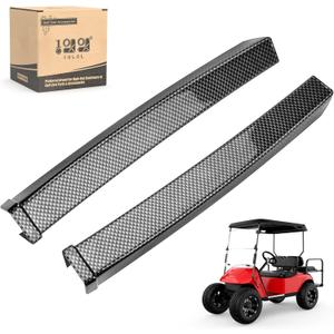 10L0L Golf Cart Front Driver & Passenger Side Guard Set - Replacement Parts Compatible with EZGO TXT 94-13 Golf Cart Models, Rugged and Durable, Stylish Carbon Fiber Color