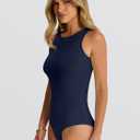 ANRABESS Bodysuits for Women Summer Sleeveless Slim Fitted Crew Neck Bodysuit Tank Tops 2026 Sexy Going Out Trendy Outfits