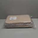 SNWDN 6 Pack Closet Cloth Storage Bins for Shelves, Medium Storage Baskets for Shelves, Fabric Bins for Closet organization with Handles Beige 15''L x 10''W x 8''H