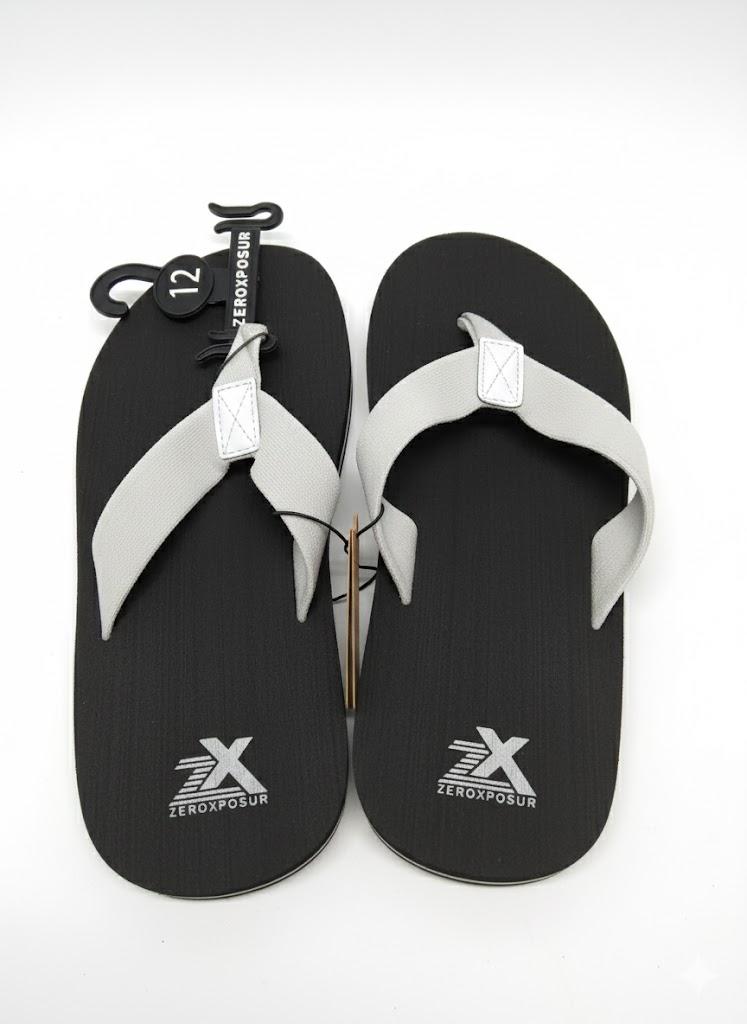 Zeroxposur Men's Flip-Flops, Outdoor Footwear, Cement, Size 12