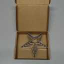 Antallcky Star Cookie Cutter Set-5pcs 1 Pack Stainless Steel Five-pointed Star Biscuit Molds Fondant Cake Cookie Cutter Set Pastry Mold-for 3d Christmas Tree/Linzer Cookies