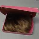 PANEWAY 16Inch Wavy Curly Brown Blonde Hair Topper with Dark Root - Clip In Hair Topper for Women