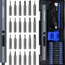 SHARDEN Mini Electric Screwdriver, 29 in 1 Small Electric Screw Driver Kit with 24 Magnetic Bits, Precision Cordless Repair Tool for Phone, Camera, Laptop, Watch