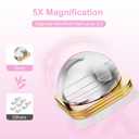 3 x Handheld UV Light for Nails, Mini LED Gel Nail Lamp 3W, Portable Small Nail Dryer with 2 Timers, LED Display, Cordless Rechargeable Nail Cure Light for Fast Drying