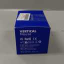 ECHTPower Ergonomic Vertical Mouse, Wireless Rechargeable Mouse with LED Display, 7-Level Adjustable DPI up to 8000, Silent & Programmable Buttons, Multi-Device Connection for PC/Mac/Laptop (black)