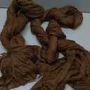 Brown Cheesecloth Table Runner 2 Pack 35" Boho Gauze Table Runner 120 inches Long Rustic Sheer Fabric Bulk for Baby Shower Wedding Bridal Birthday Party Picnic Decorations