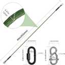 Tree Swing Ropes Heavy Duty, Adjustable Extendable Hammock Hanging Straps for Outdoor Swings Hammock Playground Set Accessories, 3.3Ft(40") of 2Pack, Green