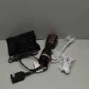 slopehill Mini Travel Dual Voltage Hair Dryer Brush,1000 Watts Hot Air Brush with European Plug, Ionic Hair Dryer and Styler for Women, Oval Barrel 2 Heat & 2 Speed Settings for International Travel (Black)