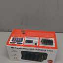 Wall Mount for Nintendo Switch 2 2025 - Switch Wall Mount with RGB Light & Joy Con Charger - 4 Joy Con Charging Ports, 7 RGB Modes Light, 4 Game Card Storage - Magnetic Charging with LED Indicators (3 in 1 Charging Dock)