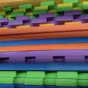 FlooringInc Baby Play Mat for Floor, Extra Large 2'x2' Foam Floor Tiles for Kids, Soft Interlocking Puzzle Mat, 1/2 Inch Thick, Non-Toxic EVA (Rainbow, 48 Tile Pack, 192 Sq Ft)