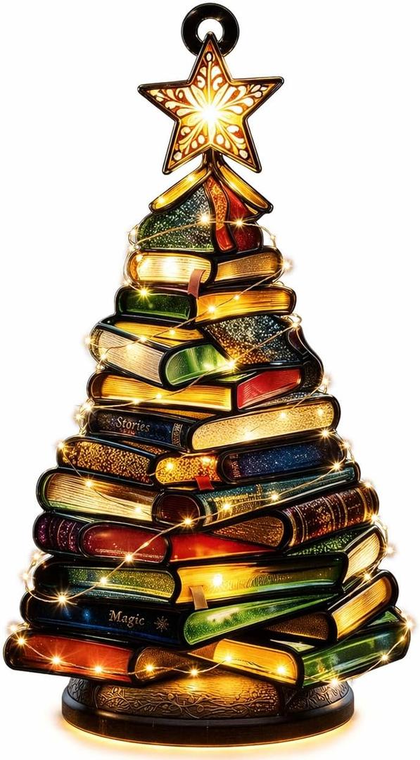 Book Christmas Ornament - Book Ornament - Book Ornaments - Book Lover Gifts - Book Lover Gifts for Women - Just A Girl Who Loves Books - Books Merch - Bookish Gift for Women