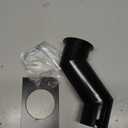 Rain Chain Gutter Adapter Kit for Drains Not Directly Under Gutter, Pinned Metal Rain Chain Installer - Black