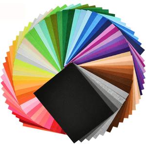 60Pcs Stiff Felt Fabric Sheets, 8 x 12 inches Craft Felt Sheets Assorted Color 1mm Thick Stiff Craft Felt for DIY Crafts, Sewing, Crafting Projects