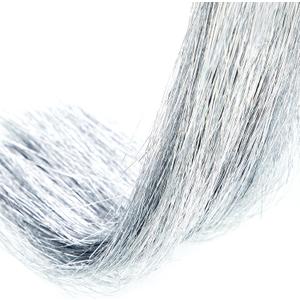 WILLBOND 5000 Strands Silver Christmas Icicle Tinsel Strands for Christmas Tree Decor 18 Inches Foil Fringe Curtain Xmas Icicle Wire for Xmas Holiday Birthday Wedding Winter Party Home Hanging Decor