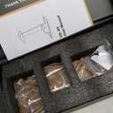 UPERGO Headset Stand with Gaming Controller Holder, Walnut Wood Headphone Stand with Storage Base, Gaming Equipment Accessories for Desk